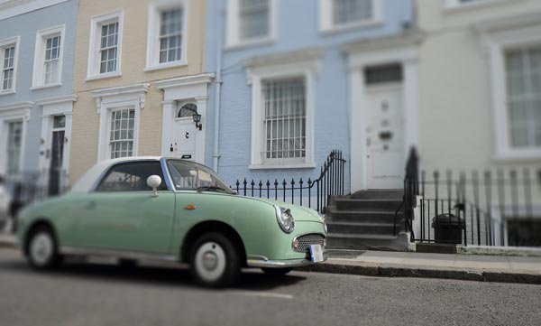 Notting Hill car and houses
