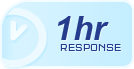1 hour emergency response icon