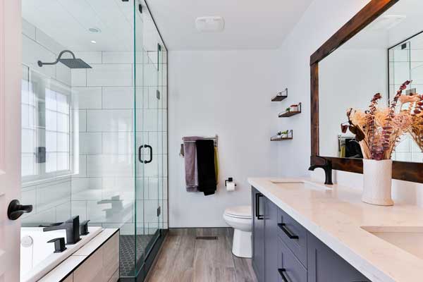 Modern bathroom fitting