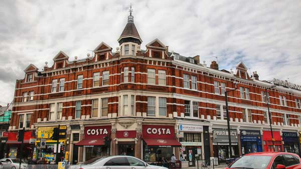 Cricklewood Broadway shops and street