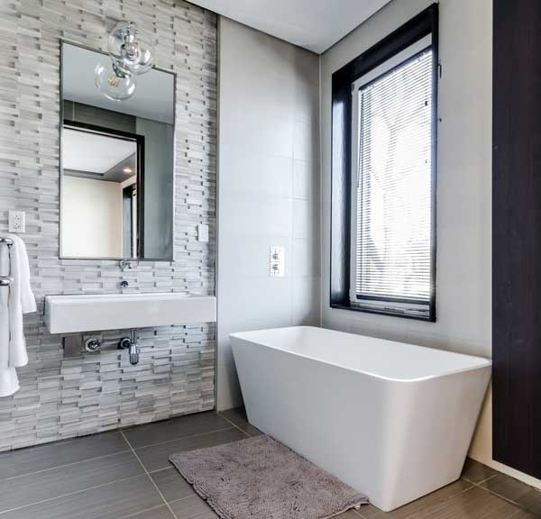 modern bathroom installation