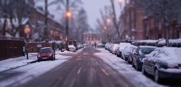 Maida Vale in the snow